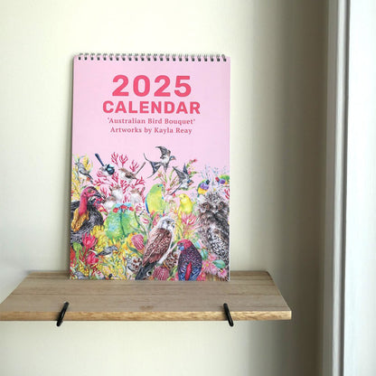 Australian Bird Bouquets 2025 Calendar by Kayla Reay