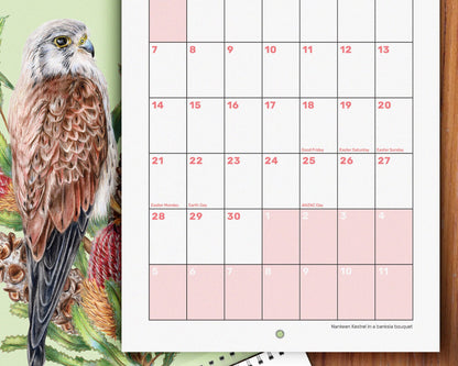 Australian Bird Bouquets 2025 Calendar by Kayla Reay