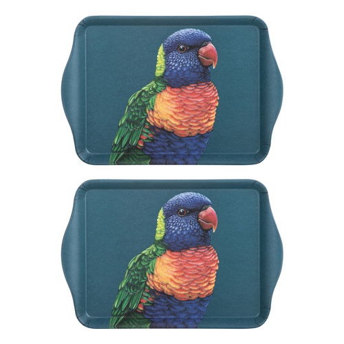 Modern Birds Rainbow Lorikeet 2pk Scatter Tray