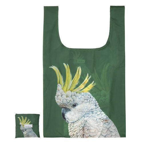 Modern Birds Cockatoo Shopping Bag