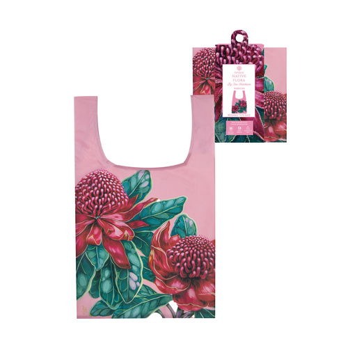 Native Flora Waratah RPET Shopping Bag
