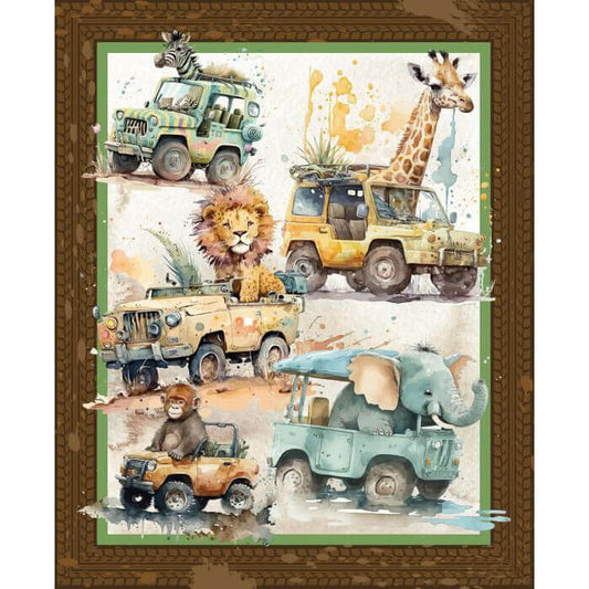 Safari Adventure Nursery Fabric Panel