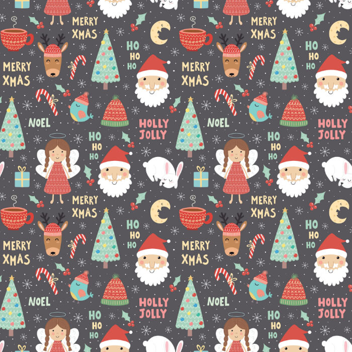 Oh Deer Santa & Christmas Tree Fabric