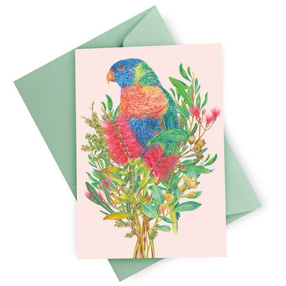 Rainbow Lorikeet Greeting Card