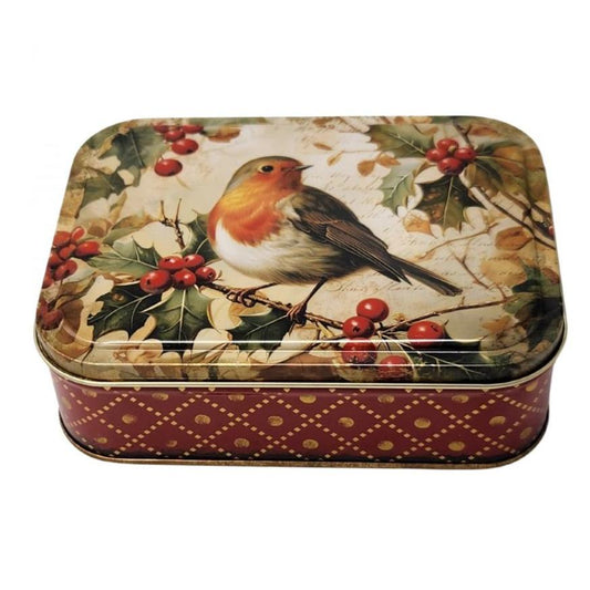 Robin Small Rectangle Tin