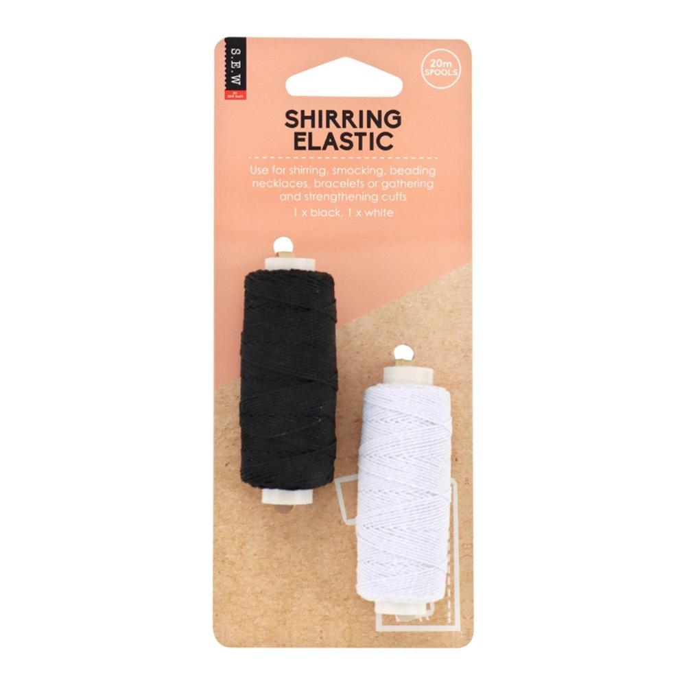 S.E.W. Elastic Shirring – 2pk 40mtrs