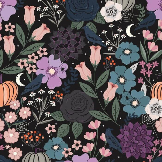 spellbound floral and ravens